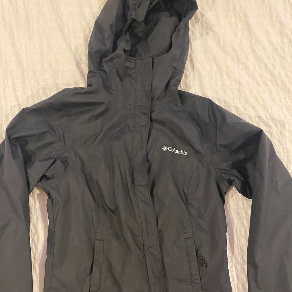 Black Columbia windbreaker!